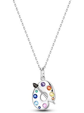 Sterling Silver 925 Tulip Heart Pendant Necklace for Women - Elegant Gift Idea